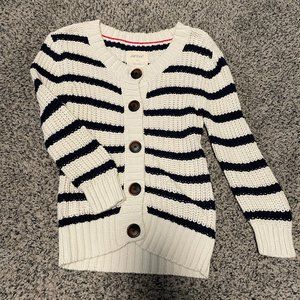 Navy and Cream Knit Sweater